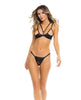 Încărcați imaginea în vizualizatorul Galerie, Rene Rofe I Like it Rough Bra & Thong Black M/L