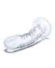 Cargue la imagen en el visor de la galería, Glas 7" Realistic Curved Glass Dildo w/Veins - Clear