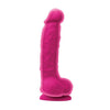 Load image into Gallery viewer, Colours Dual Density 5" Dong w/Balls & Suction Cup - Pink