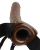 Load image into Gallery viewer, Fetish Fantasy Series 8" Hollow Strap On - Brown