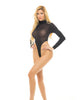 Load image into Gallery viewer, Pink Lipstick High AF Body Suit Black O/S