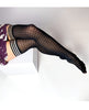 Ladda bilden i Galleri Viewer, Kix'ies Meaghan Houndstooth Thigh High Stockings Black