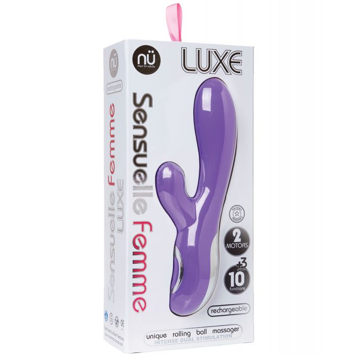 Load image into Gallery viewer, Nu Sensuelle Femme Luxe 10 Fun Rabbit Massager - Purple
