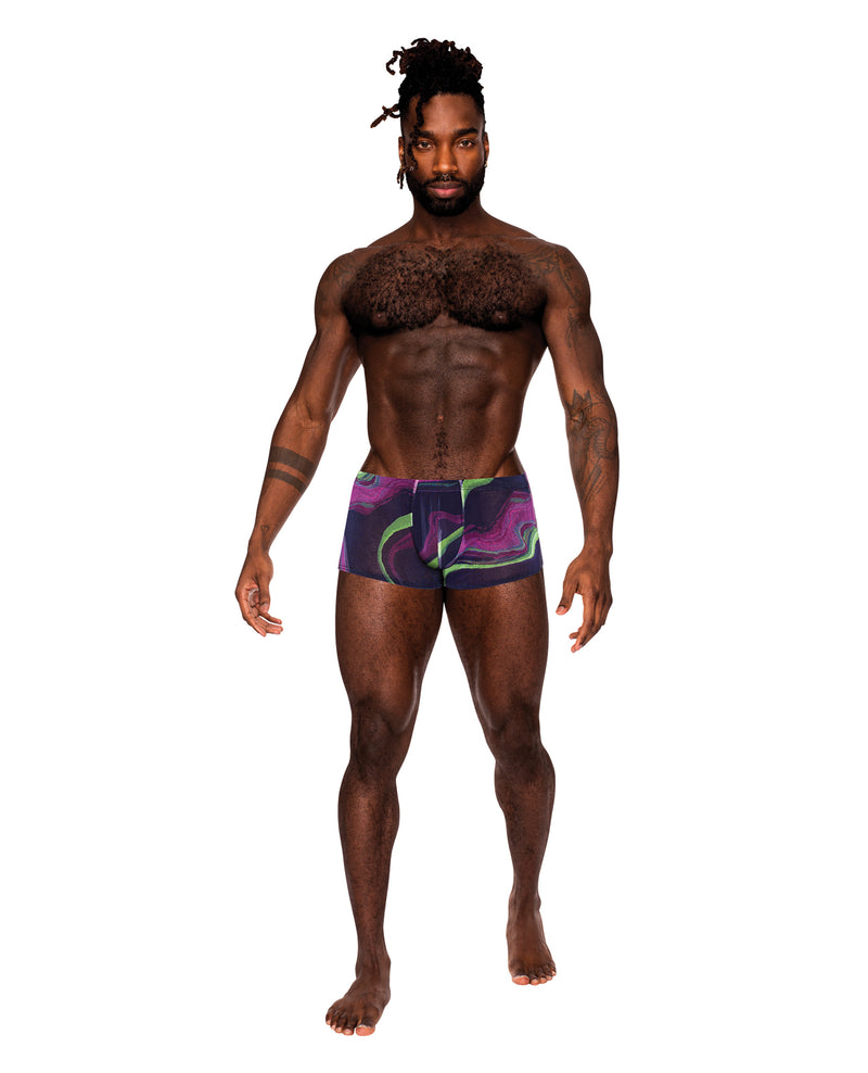 Lataa kuva gallerian katseluohjelmaan, Galactic Sheer Micro Mesh Mini Short Multi Color LG