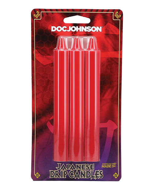 Carica l'immagine nel visualizzatore Galleria, Japanese Drip Candles - Pack of 3 Red