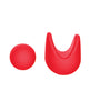 Afbeelding laden in Galerijviewer, Luv Inc. Orgasm Pen w/Three Attachments - Red