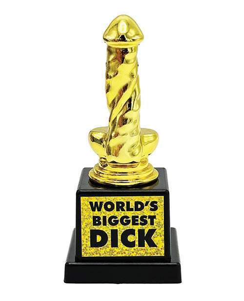 Load image into Gallery viewer, Worlds Biggest Dick Trophy Gag Gift For Adults Funny Penis Award Trophy With Laughs And Pranks