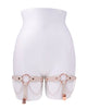 Afbeelding laden in Galerijviewer, Sex And Mischief Peaches N CreaMe Pearl Garters With Rose Gold O Ring