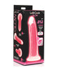Load image into Gallery viewer, Curve Toys Lollicock 7" Glow In The Dark Silicone Dildo - Pink