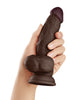 Charger l'image dans la visionneuse de la galerie, Shaft Model N Flexskin Liquid Silicone 7.5" Side Curve Dong w/Balls - Mahogany