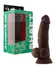 Charger l'image dans la visionneuse de la galerie, Shaft Model N Flexskin Liquid Silicone 7.5" Side Curve Dong w/Balls - Mahogany