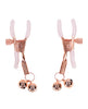 Load image into Gallery viewer, Sex and Mischief Peaches N CreaMe Bell Nipple Clamps Adjustable