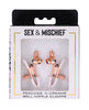 Load image into Gallery viewer, Sex and Mischief Peaches N CreaMe Bell Nipple Clamps Adjustable