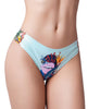 Carregar imagem no visualizador da Galeria, Mememe Botanic Panic Lips Printed Thong XL