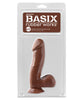 Load image into Gallery viewer, Basix Rubber Works 6.5" Dong w/Suction Cup - Brown