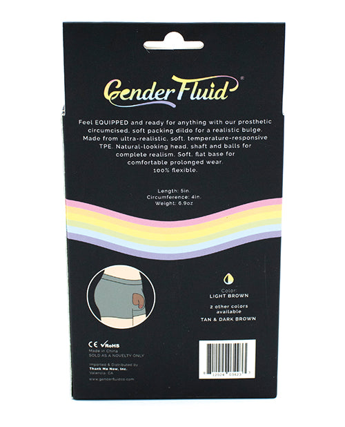 Załaduj obraz do przeglądarki galerii, Gender Fluid 5" Equipped Soft Packer - Light Brown