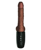 Cargue la imagen en el visor de la galería, King Cock Plus Thrusting, Warming & Vibrating 7.5" Triple Threat Dong - Brown