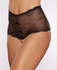Carica l'immagine nel visualizzatore Galleria, Allure Passion & Pearl High Waist Crotchless w/Pearls - Black O/S