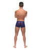 Carregar imagem no visualizador da Galeria, Diamond Mesh Mini Short Blue Medium Branded Waistband
