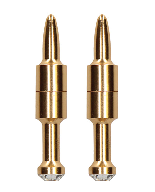 Cargue la imagen en el visor de la galería, Shots Ouch Pin Magnetic Nipple Clamps - Gold