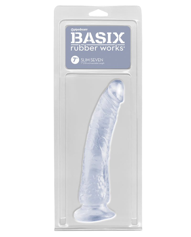 Indlæs billede i gallerifremviser, Basix Rubber Works 7" Slank Dong - Klar