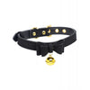 Încărcați imaginea în vizualizatorul Galerie, Master Series Golden Kitty Cat Bell Collar - Black/Gold