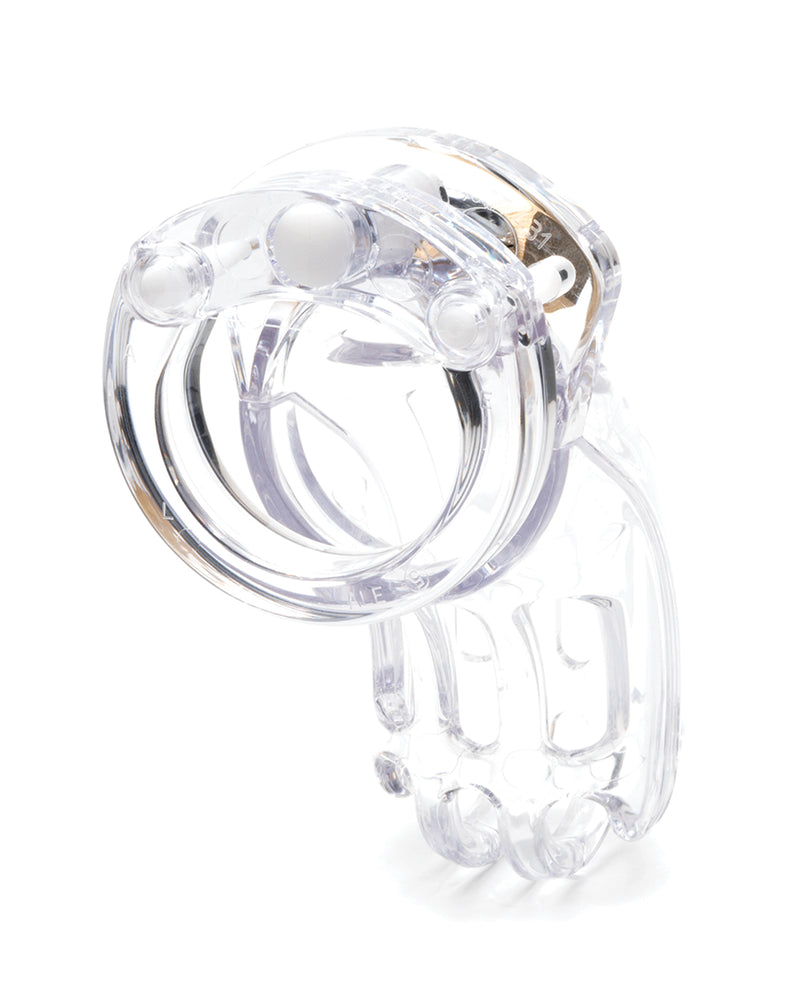 Indlæs billede i gallerifremviser, The Curve 3 3/4" Curved Cock Cage & Lock Set - Clear