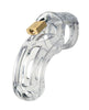 Indlæs billede i gallerifremviser, The Curve 3 3/4" Curved Cock Cage & Lock Set - Clear