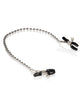 Cargue la imagen en el visor de la galería, Pinzas para pezones plateadas con cuentas para juego de pezones