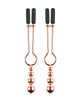 Carregar imagem no visualizador da Galeria, Selopa Beaded Nipple Clamps - Rose Gold