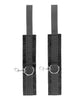 Indlæs billede i gallerifremviser, Shots Ouch Black & White Velcro Hand/Ankle Cuffs - Black