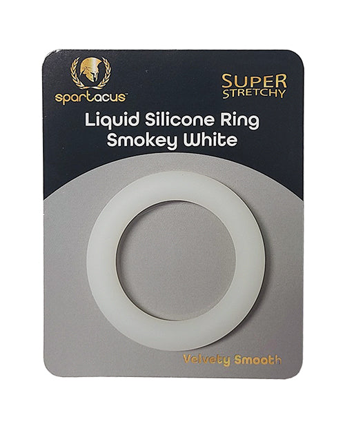 Załaduj obraz do przeglądarki galerii, Spartacus Liquid Silicone Cock Ring - Smokey White