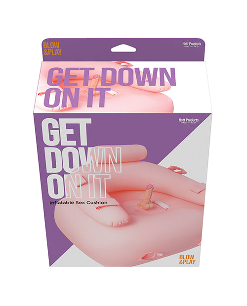 Carica l'immagine nel visualizzatore Galleria, Get Down On It Inflatable Cushion w/Remote Controlled Dildo & Wrist/Leg Strap