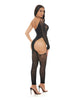 Carregar imagem no visualizador da Galeria, Pink Lipstick Star Sign Bodystocking - Black O/S