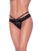 Lataa kuva gallerian katseluohjelmaan, Ooh La Lace Peek-a-Boo Cheeky Panty Black L/XL