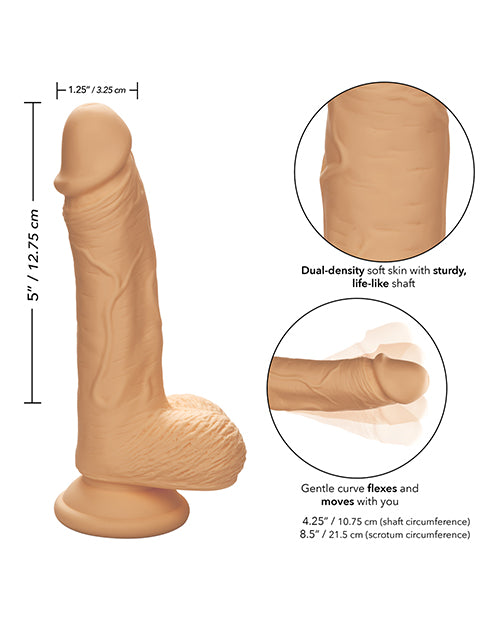 Afbeelding laden in Galerijviewer, Studs Dual Density Silicone 5" Dildo - Ivory