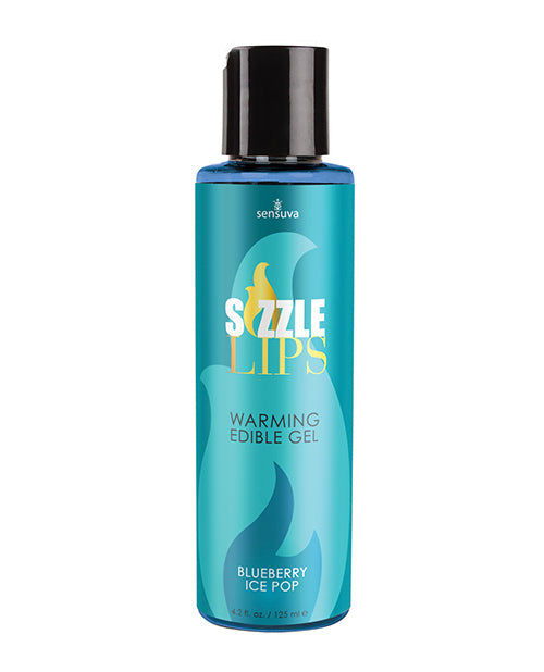 Lataa kuva gallerian katseluohjelmaan, Sizzle Lips Warming Gel - 4.2 oz Bottle Blueberry Ice Pop