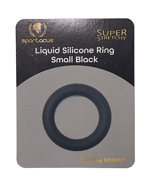 Charger l'image dans la visionneuse de la galerie, Spartacus Liquid Silicone Cock Ring Small - Black