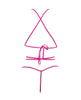 Lataa kuva gallerian katseluohjelmaan, Allure Nicola Open Cup Mesh Teddy Hot Pink S/M
