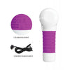 Load image into Gallery viewer, Pretty Love Super Power Fun Gun Massager - White/Fuchsia