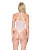 Charger l'image dans la visionneuse de la galerie, Floral Scallop Stretch Lace & Mesh Teddy - White MD