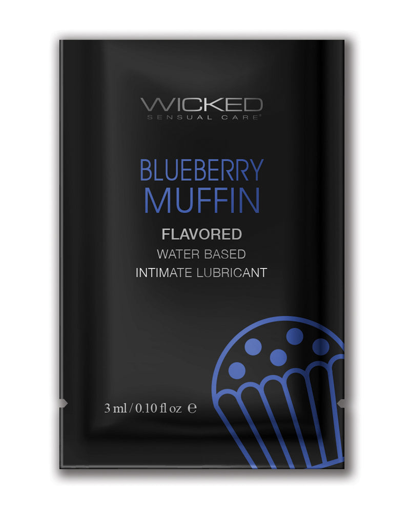 Lataa kuva gallerian katseluohjelmaan, Wicked Sensual Care Vesipohjainen liukuvoide - 0,1 oz Mustikkamuffini