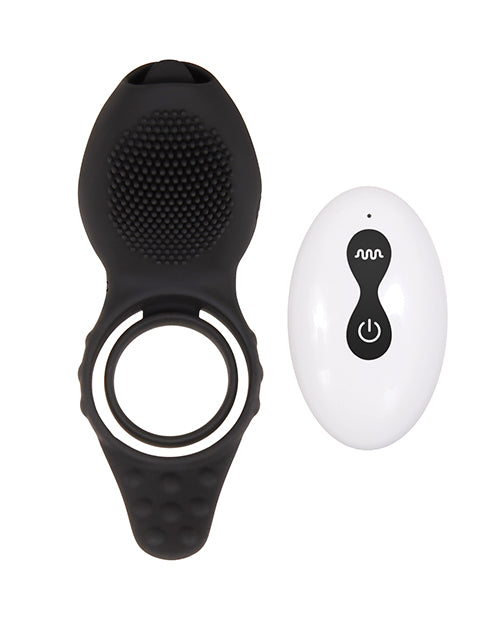 Load image into Gallery viewer, Zero Tolerance Mr. Flicker Vibrating Cock Ring - Black