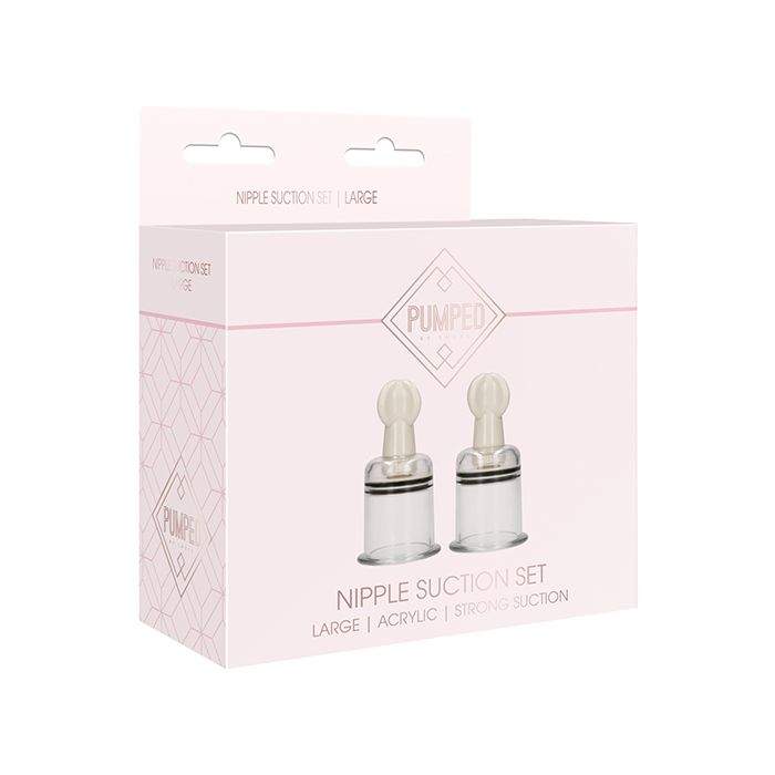 Încărcați imaginea în vizualizatorul Galerie, Shots Pumped Nipple Suction Set - Large Clear
