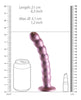 Load image into Gallery viewer, Shots Ouch 8" Beaded G-Spot Dildo - Rose Gold