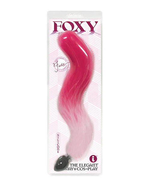 Indlæs billede i gallerifremviser, Foxy Fox Tail Silicone Butt Plug - Pink Gradient