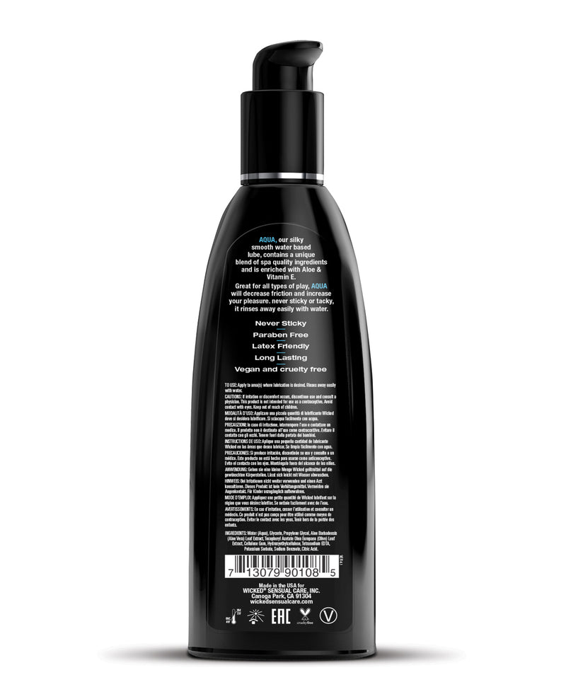 Lataa kuva gallerian katseluohjelmaan, Wicked Sensual Care Aqua Waterbased Lubricant - 8.5 oz Fragrance Free