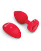 Load image into Gallery viewer, b-Vibe Vibrating Heart Plug M/L - Red