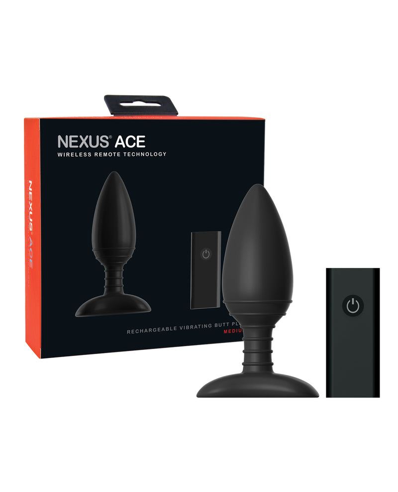 Cargue la imagen en el visor de la galería, Nexus Ace Remote Control Butt Plug Medium - Black