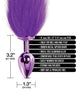 Cargue la imagen en el visor de la galería, Nixie Metal Butt Plug With Faux Fur Tail Purple Metallic